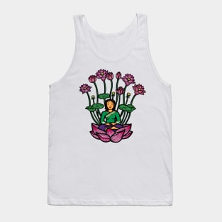 Meditation mindfulness mental health wellbeing Tank Top